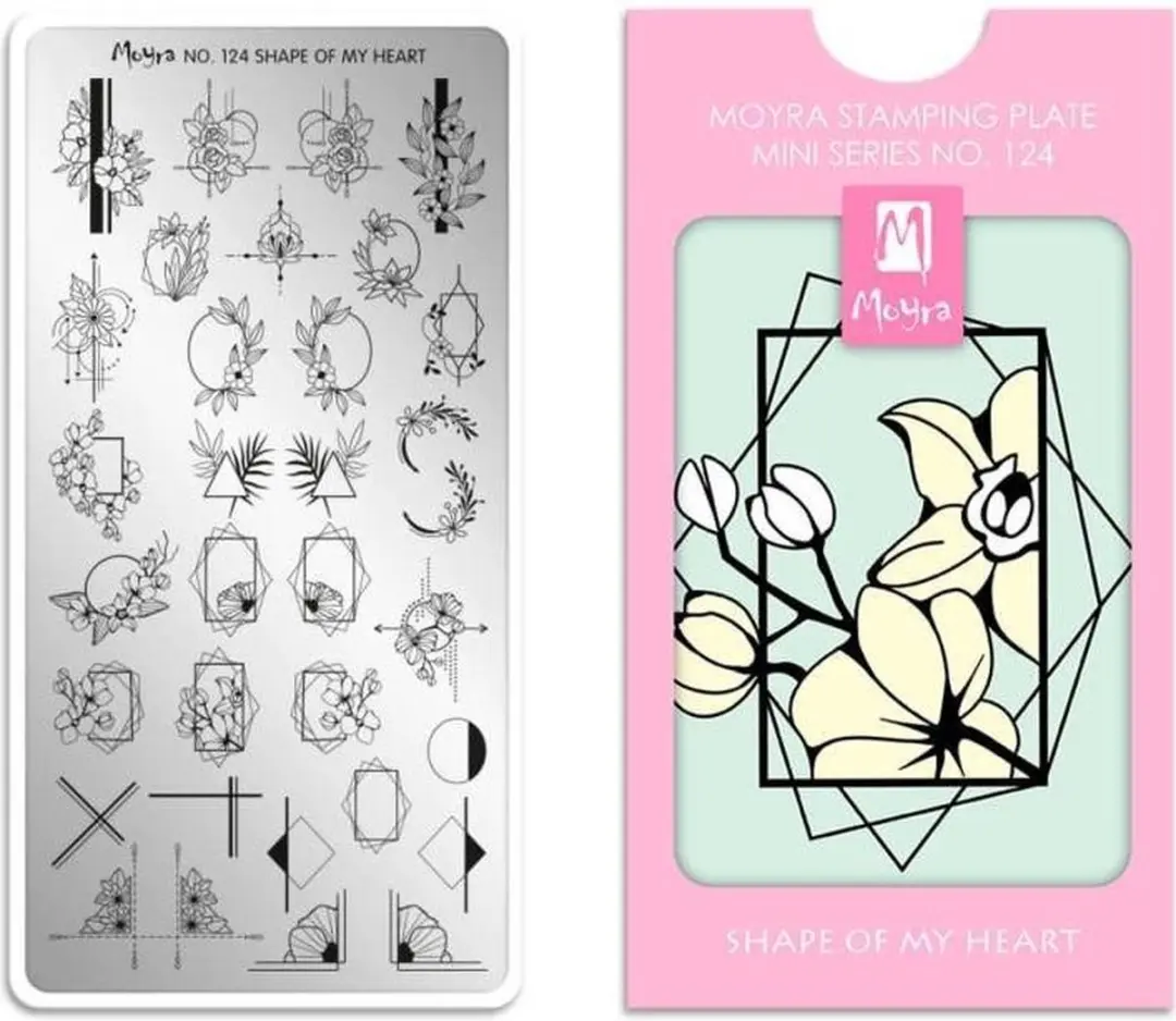 Moyra Mini Stamping Plate M123 Garden of Delight
