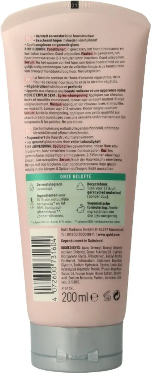Guhl Rijke Voeding 3-in-1 Masker Conditioner Serum 200ml
