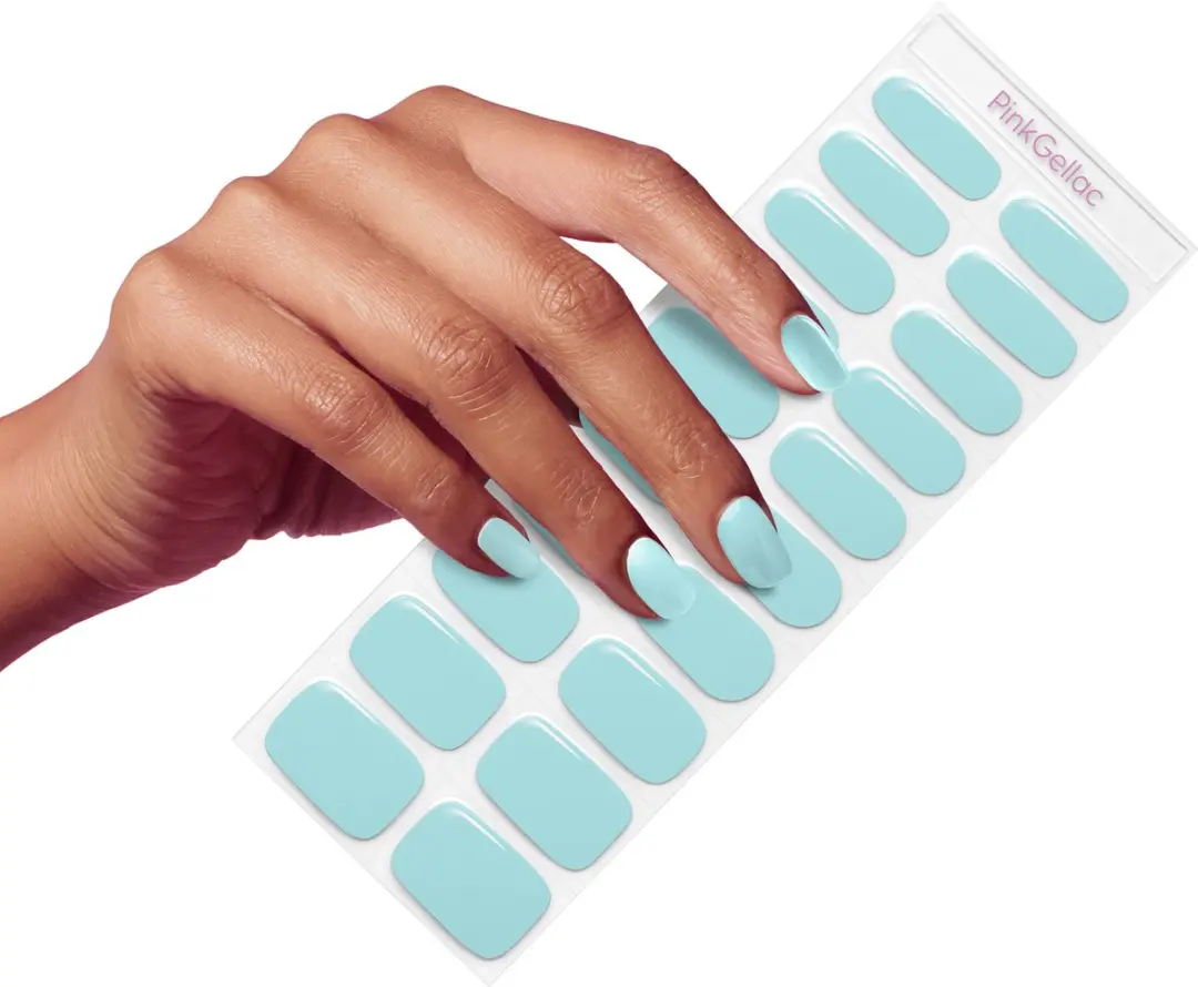 Pink Gellac UV Nagelstickers Aquatic Mint