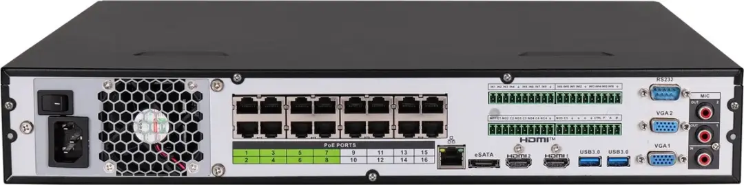 Dahua NVR5416-16P-EI NVR - 16 Kanalen 32MP