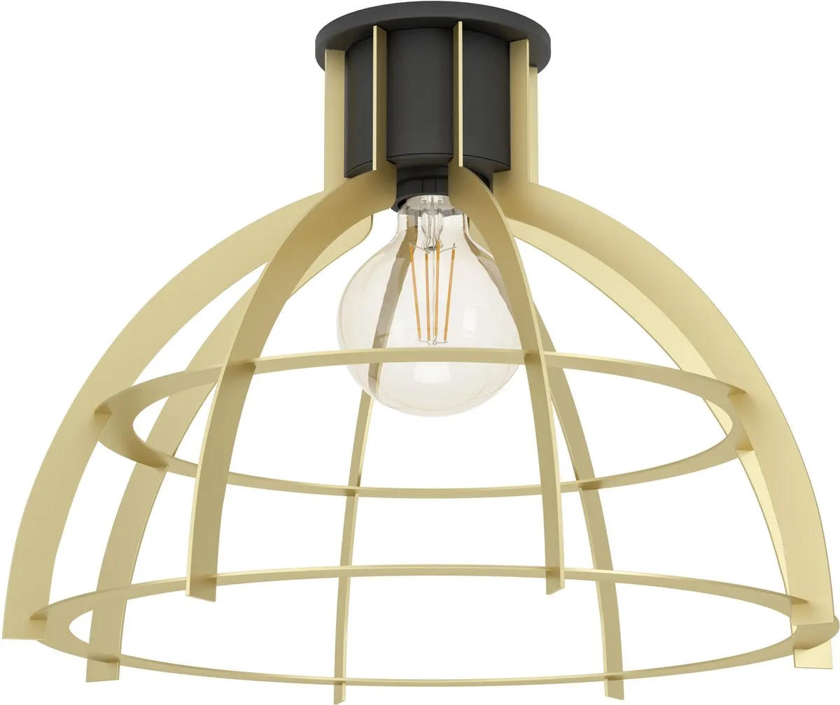 Eglo Stillington Plafondlamp Ø41,5cm - Zwart/Goud