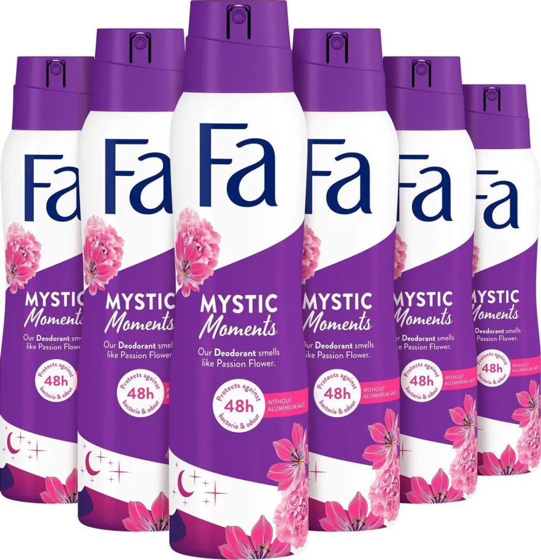 Fa Mystic Moments Deodorant Spray 150ml - 6 Stuks