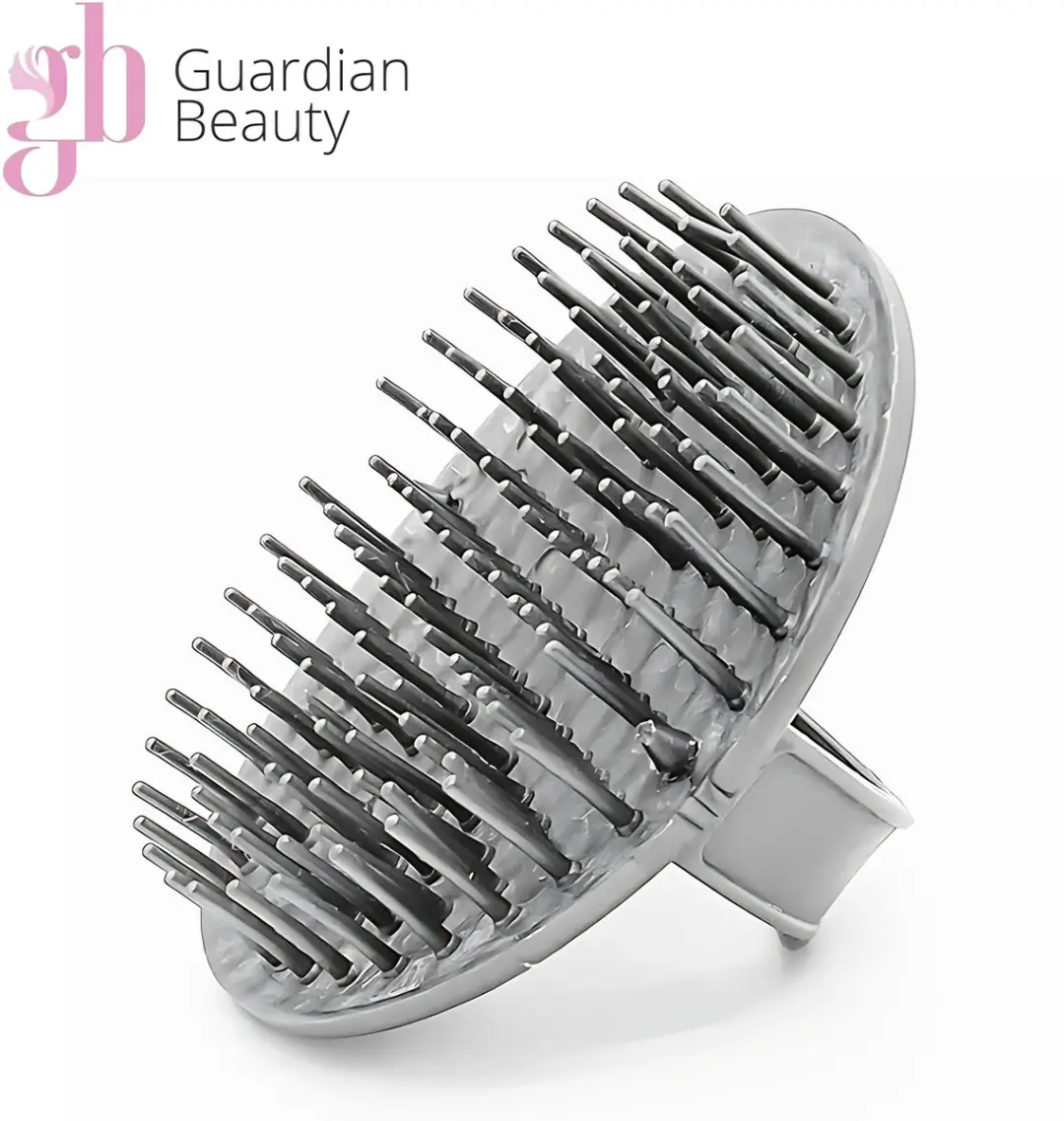 Guardian Beauty Hoofdhuidmassager - 2 Stuks - Siliconenborstel Grijs