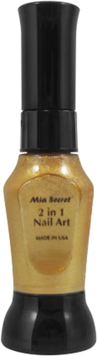 Mia Secret Nagellakpen Goud 2-in-1 - 12ml