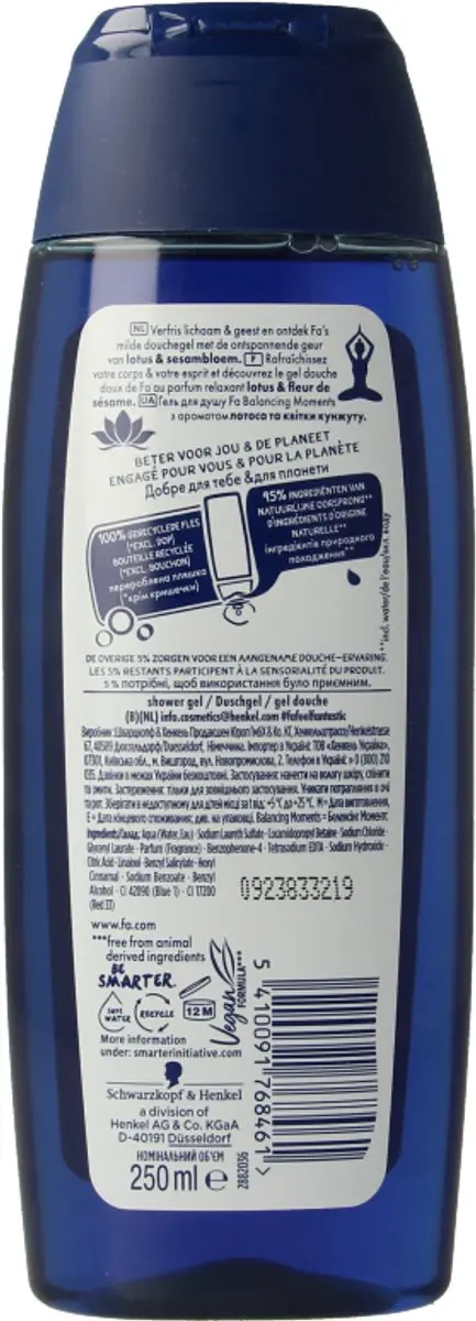 Fa Balancing Moments Douchegel 250ml