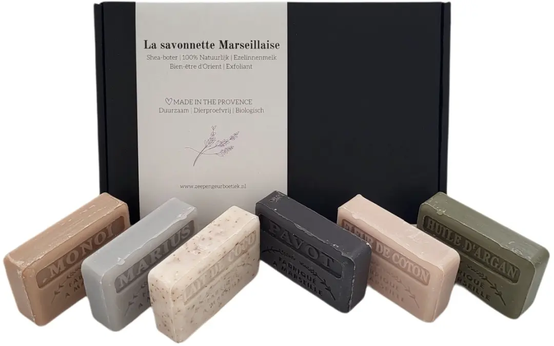 Savon de Marseille Zeep Cadeauset 6x125g