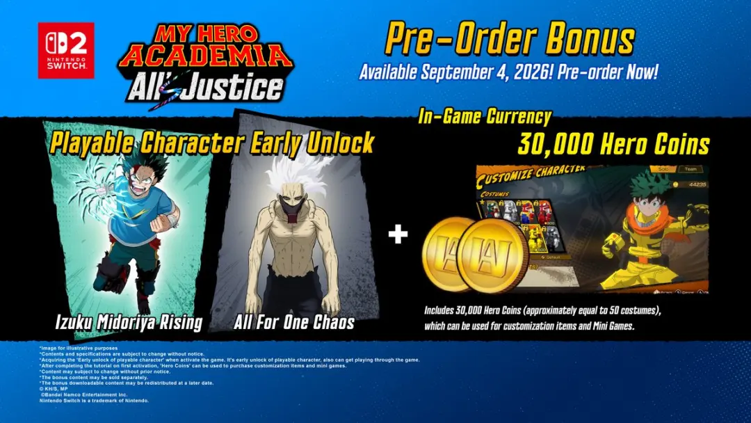 My Hero Academia All's Justice Nintendo Switch 2