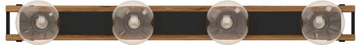 Eglo Layham Plafondlamp E27 - 4 Lichtpunten - Bruin/Zwart