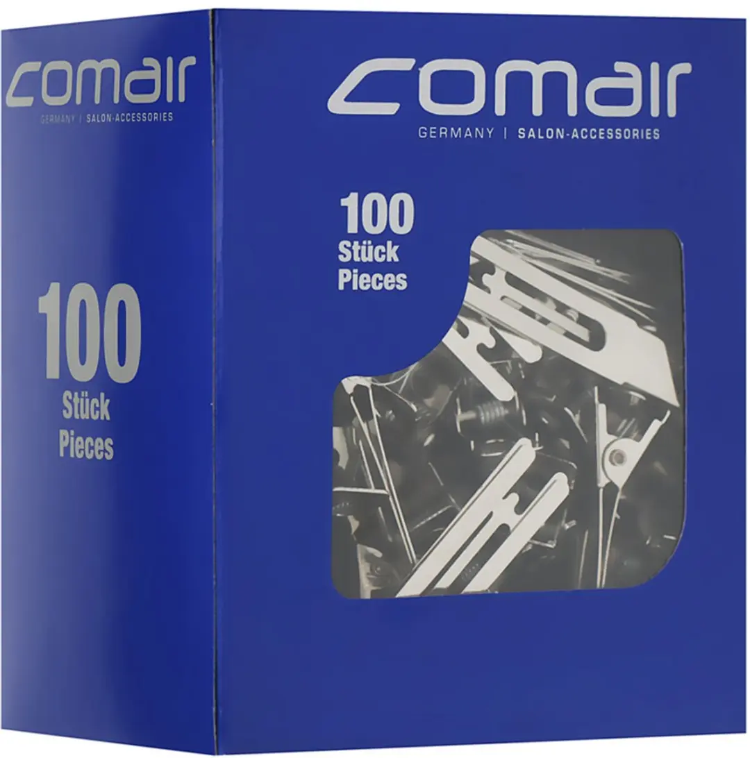 Comair Metalen Clips Spitsvormig 100 Stuks - Zwart