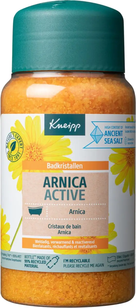 Kneipp Badkristallen Arnica Active - 6x600g - afbeelding 6 van 6