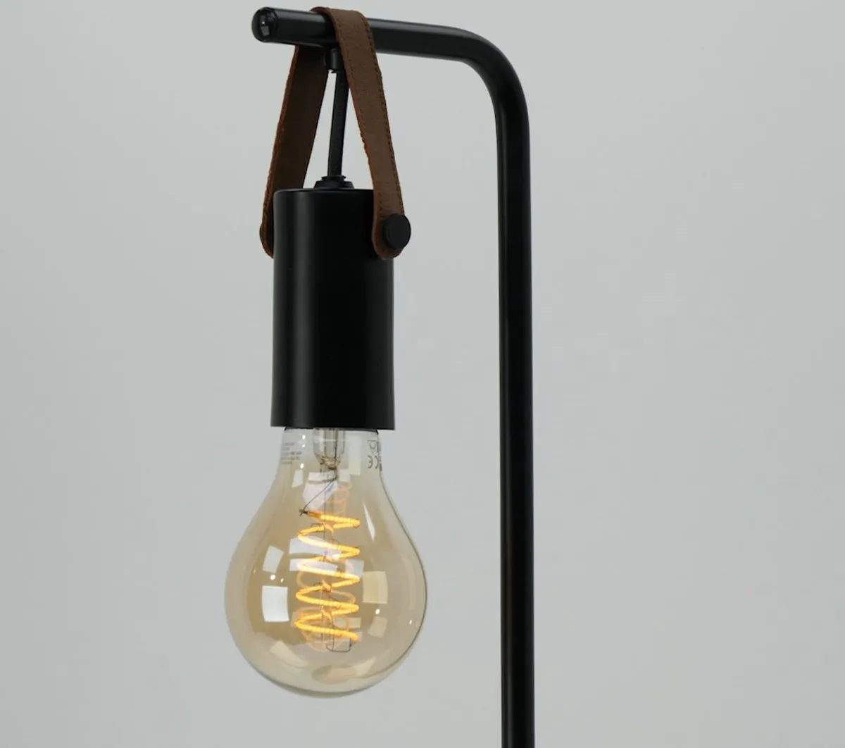 Eglo Apricale Staande Lamp - E27 - Zwart/Bruin