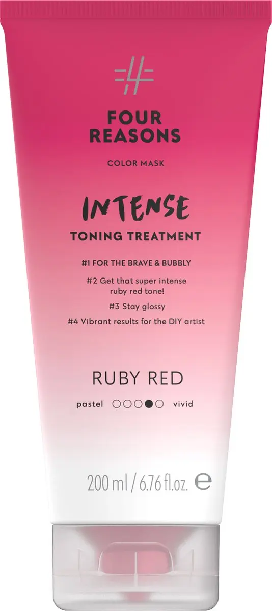 Four Reasons Color Mask Intense Toning Treatment Ruby Red 200ml