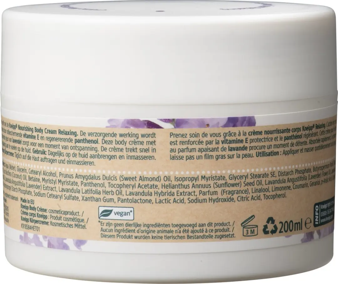 Kneipp Relaxing Bodycrème Lavendel 200ml