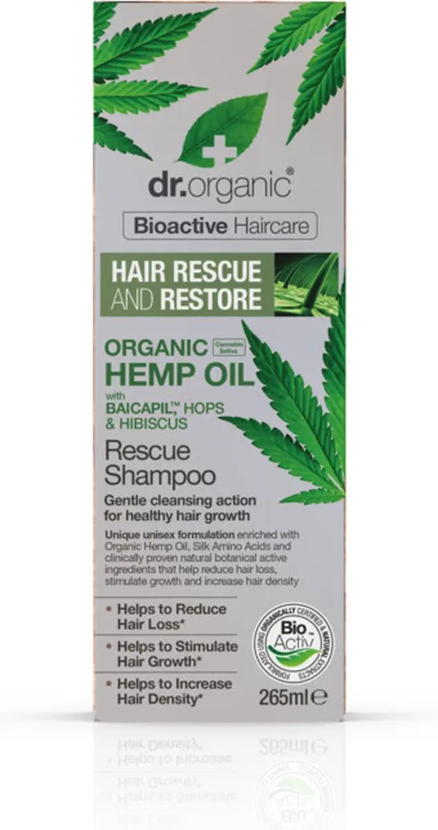 Dr. Organic Hennepolie Shampoo & Conditioner 265ml