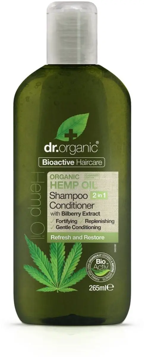 Dr. Organic Hennepolie Shampoo & Conditioner 265ml - afbeelding 6 van 6
