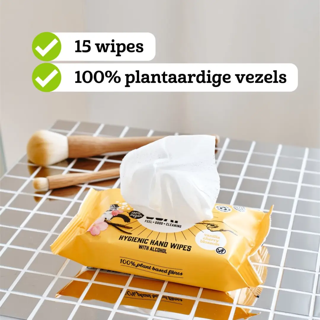 Marcel's Green Soap Hygiënische Handdoekjes Vanille & Kersenbloesem - 180 Stuks