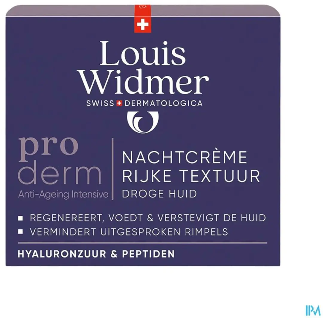 Louis Widmer Proderm Nachtcrème Rijke Textuur 50ml