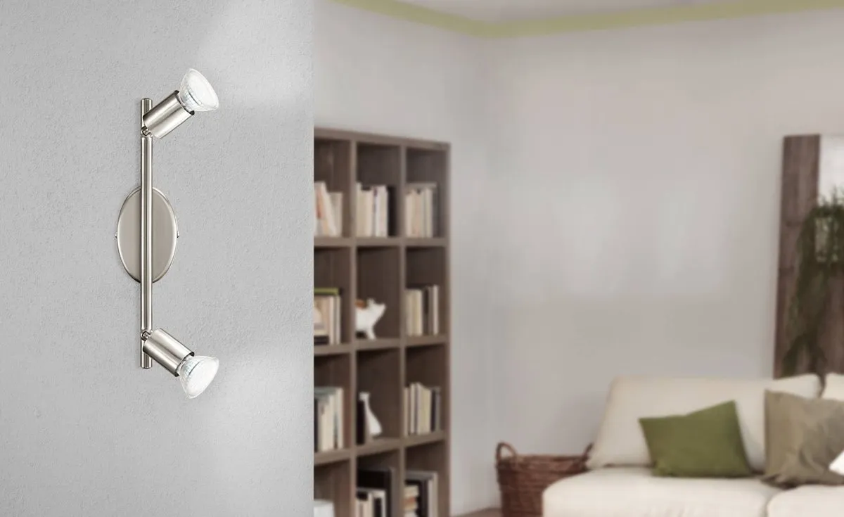 Eglo Buzz Plafondspot LED - 3 Lichts - Nikkel-Mat