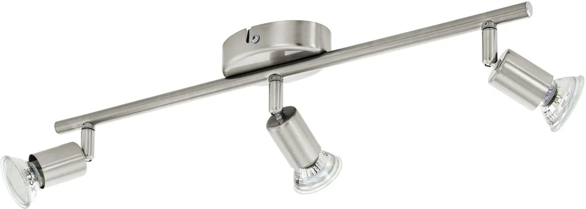 Eglo Buzz Plafondspot LED - 3 Lichts - Nikkel-Mat