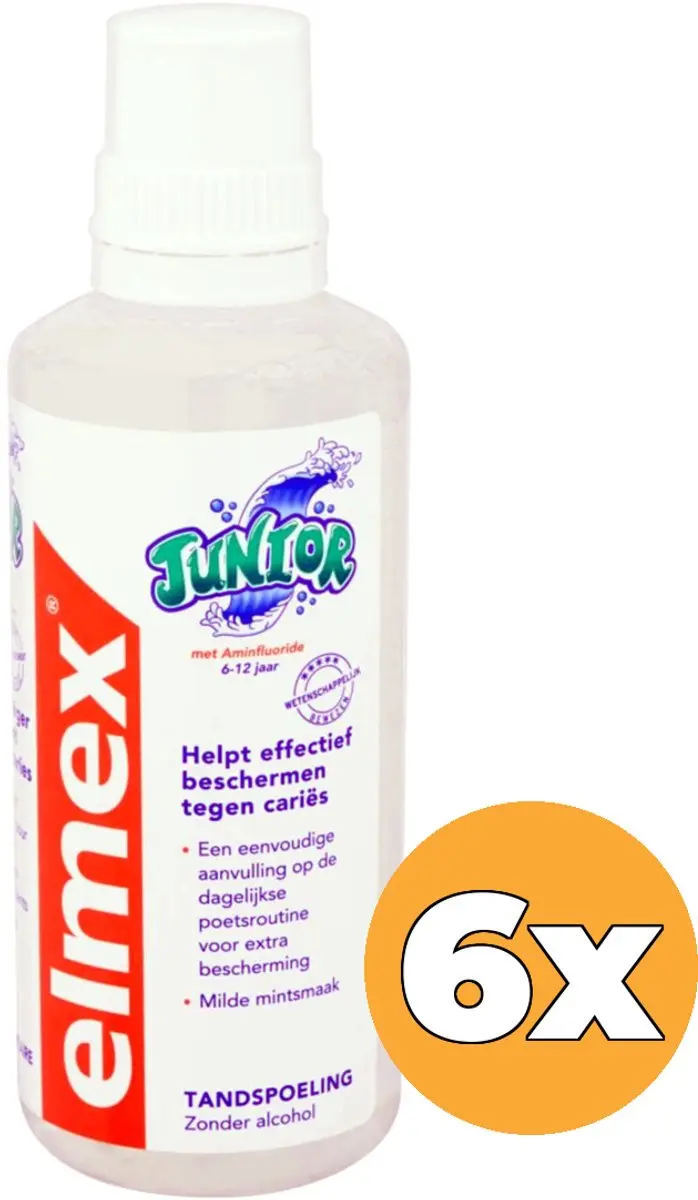 Elmex Junior Mondspoeling 6x500ml