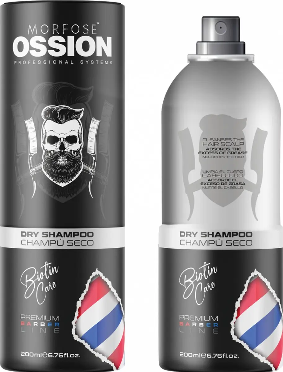 Morfose Ossion Premium Barber Biotin Care Droge Shampoo 200ml