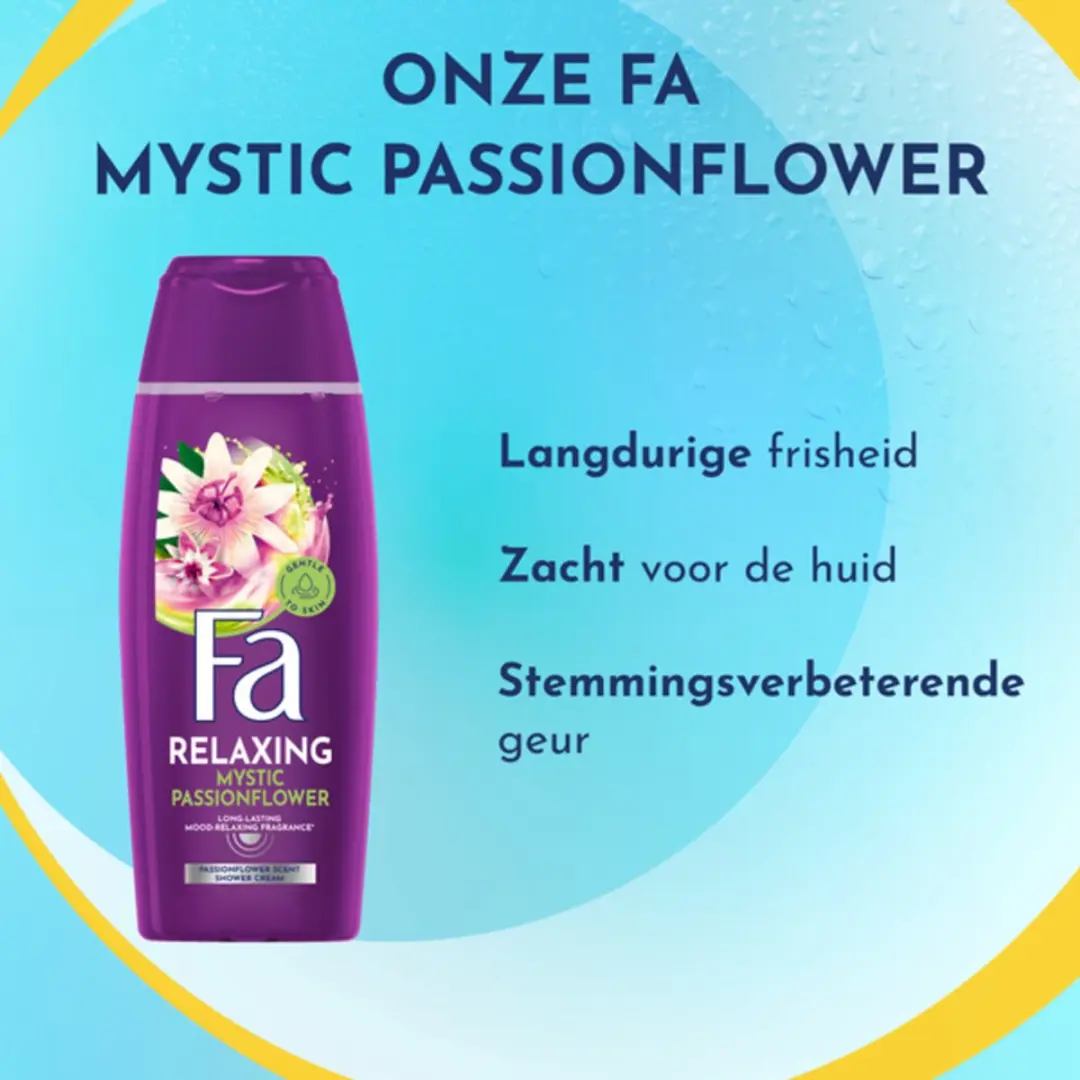 Fa Douchecrème Mystic Passionflower 250ml - 12 Stuks