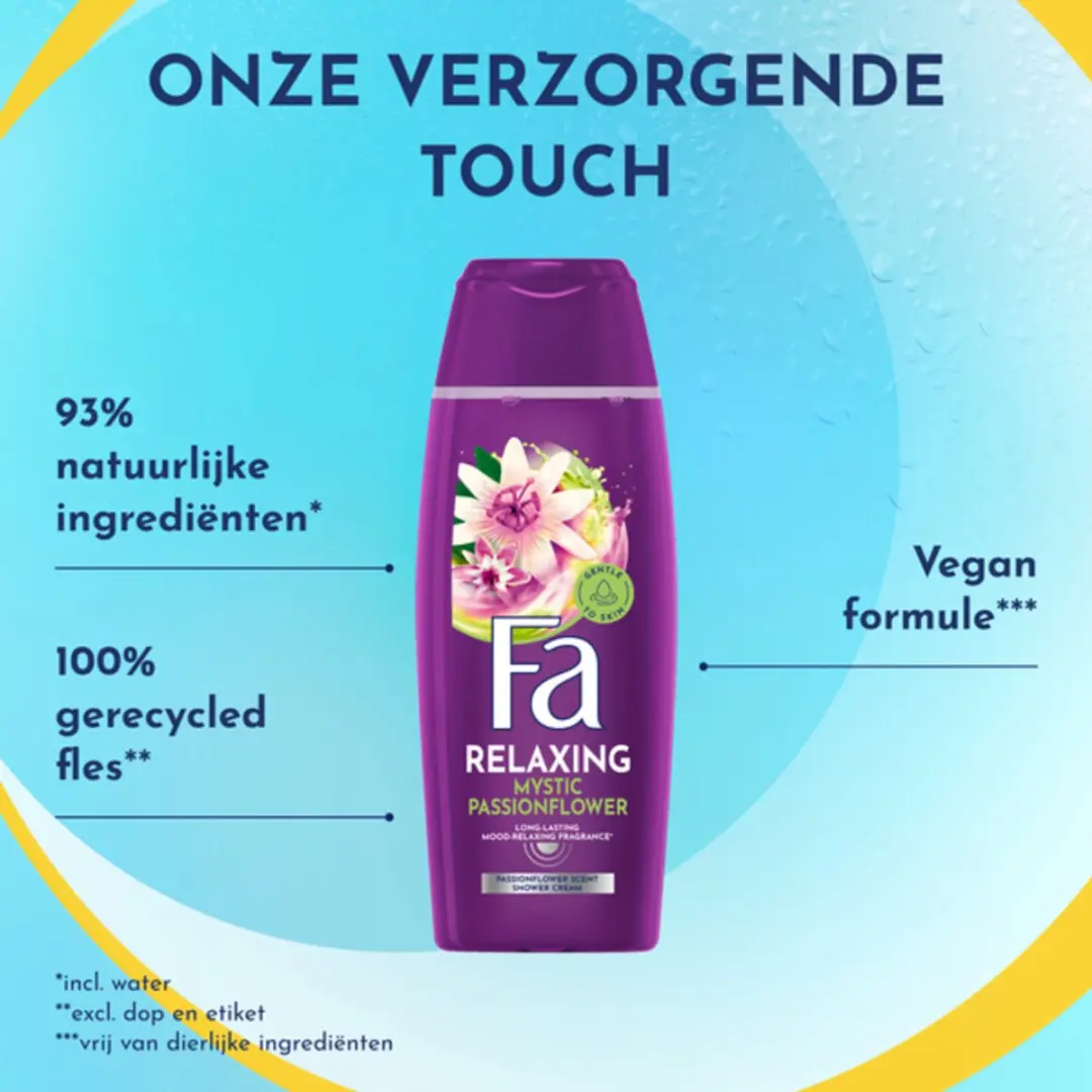 Fa Douchecrème Mystic Passionflower 250ml - 12 Stuks