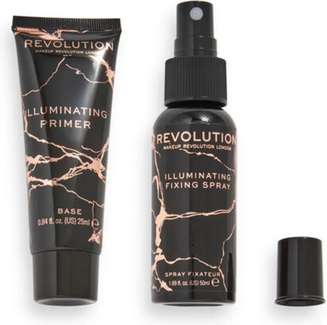 Makeup Revolution Illuminating Prime & Fix Duo - 2 Stuks