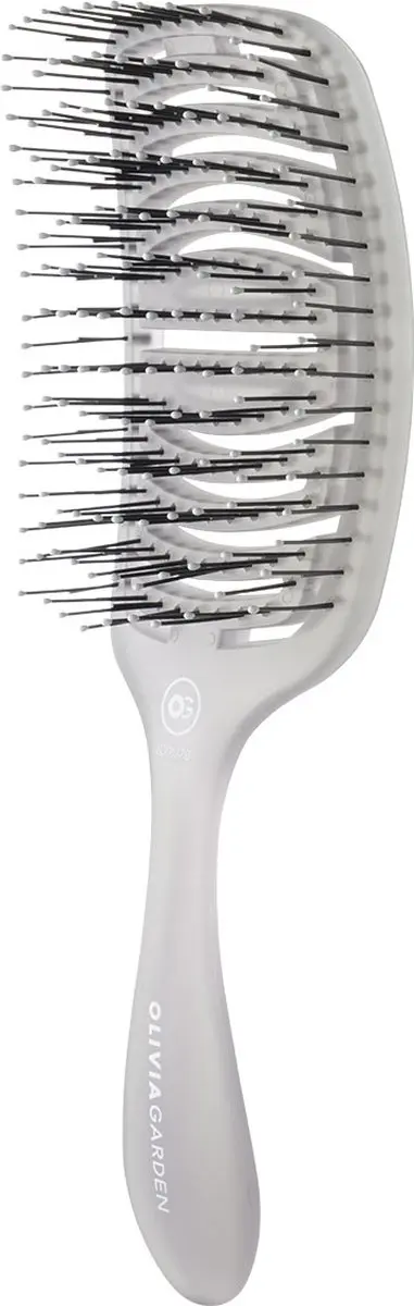 Olivia Garden Care Flex Medium Haarborstel - Ice Grey