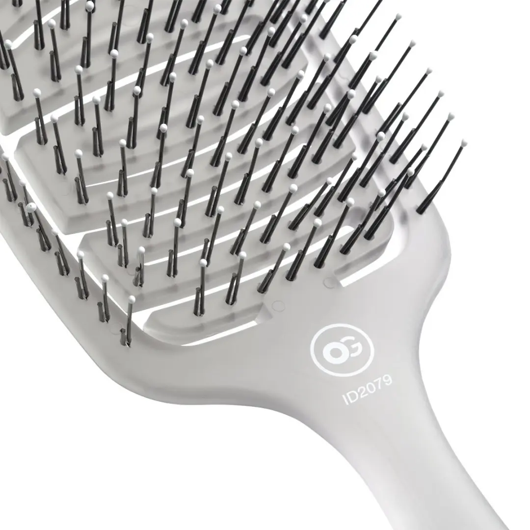 Olivia Garden Care Flex Medium Haarborstel - Ice Grey