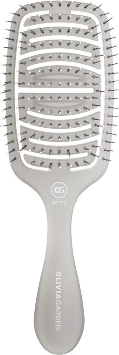 Olivia Garden Care Flex Medium Haarborstel - Ice Grey