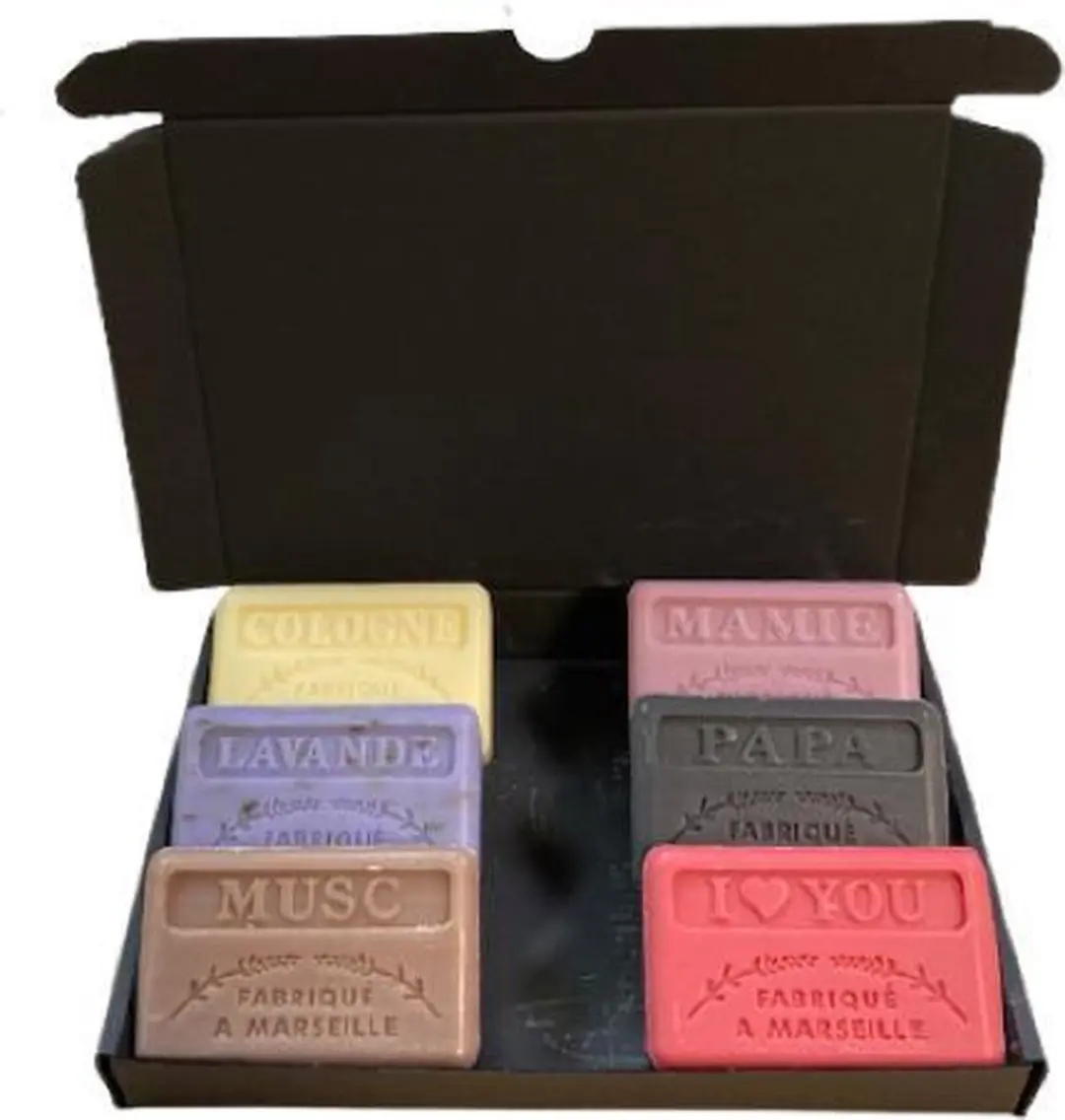 Savon de Marseille Mamie Papa I Love You Geschenkset - 6 Zeepstaven 750g