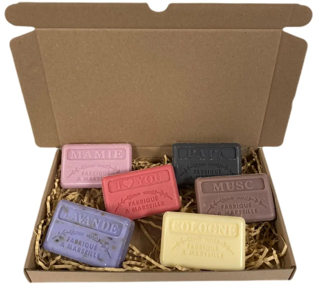 Savon de Marseille Mamie Papa I Love You Geschenkset - 6 Zeepstaven 750g