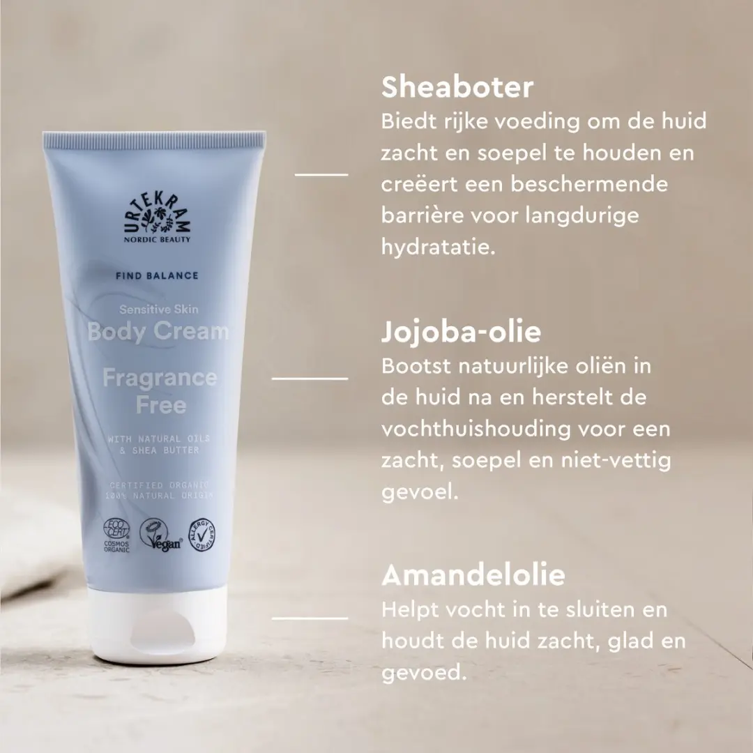 Urtekram Parfumvrije Bodycrème 200ml