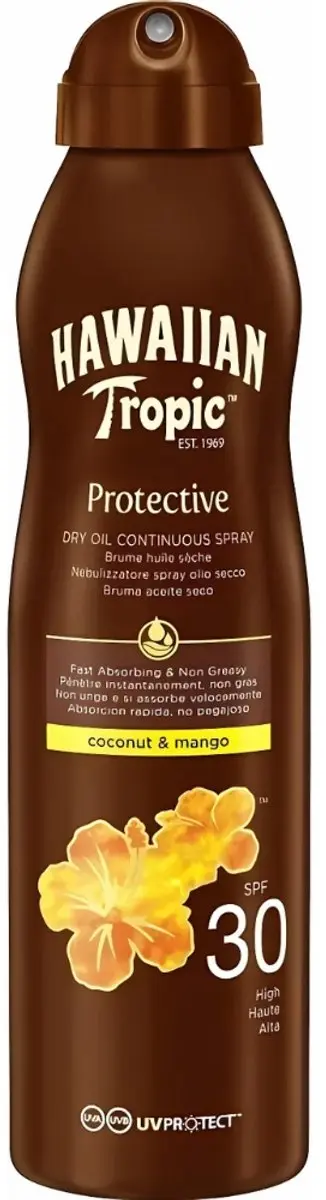 Hawaiian Tropic Island Glow Dry Oil Spray SPF 30