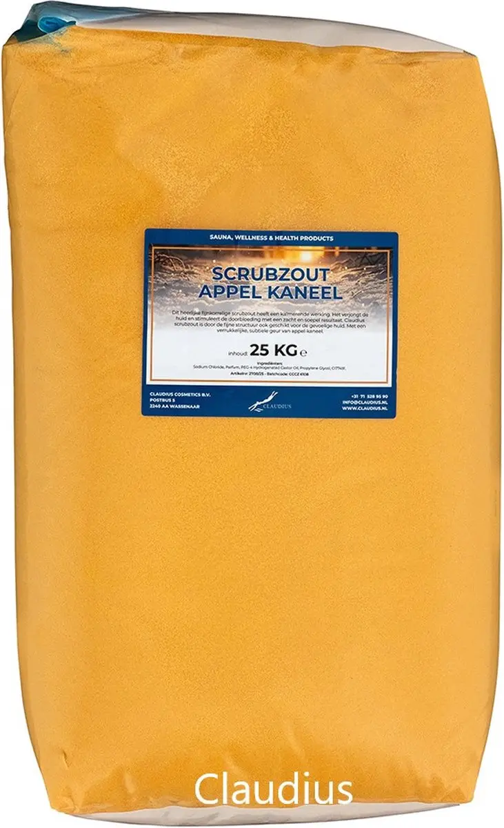 Splashbox Cosmetics Scrubzout Appel-Kaneel 25 kg