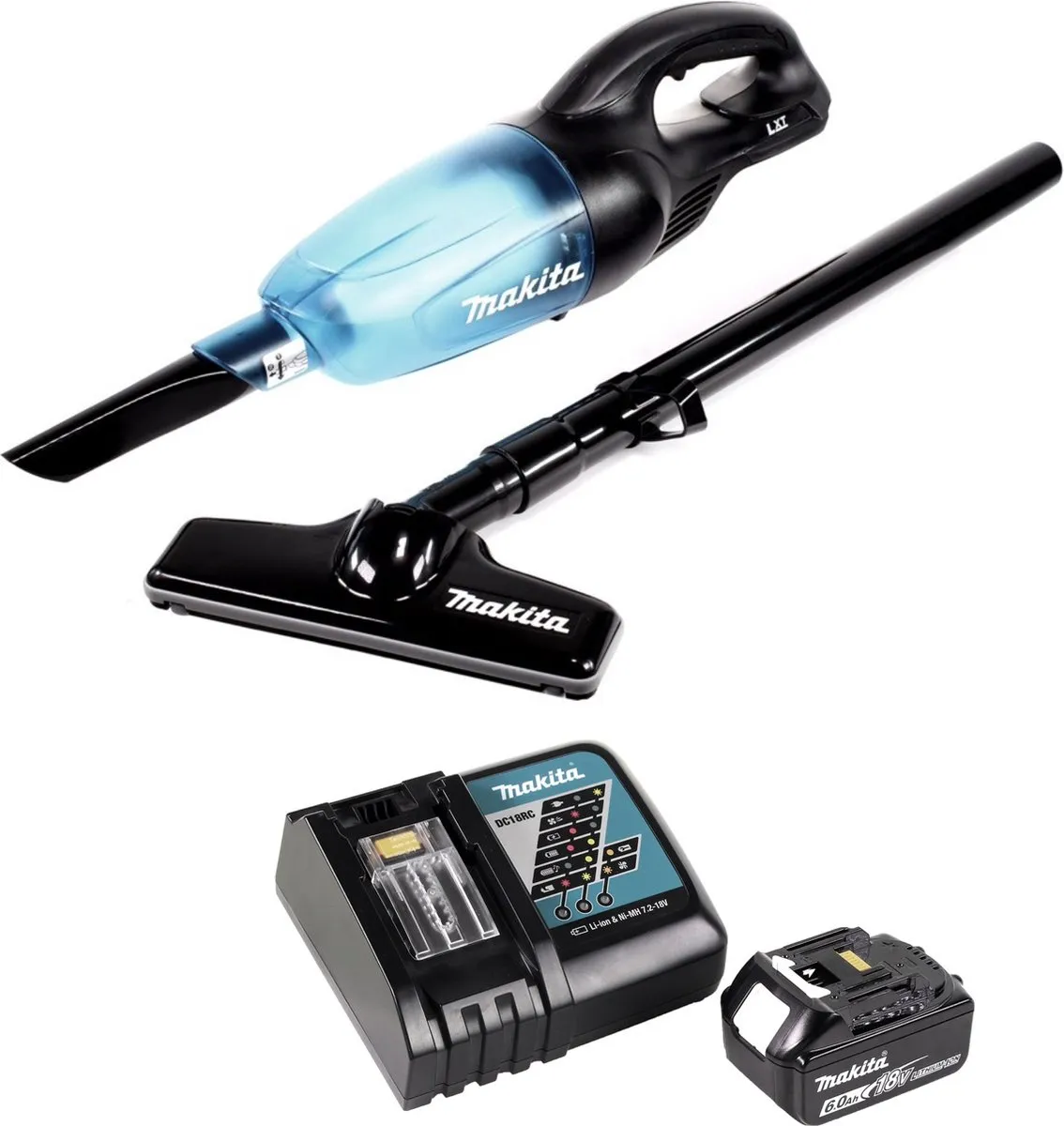 Makita DCL180RG1 Accu Stofzuiger 18V - 0,65L - Zwart - afbeelding 3 van 5