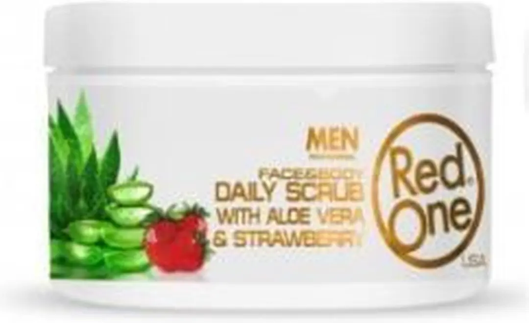 Red One Aloe Vera & Aardbei Scrub - 1 Stuk