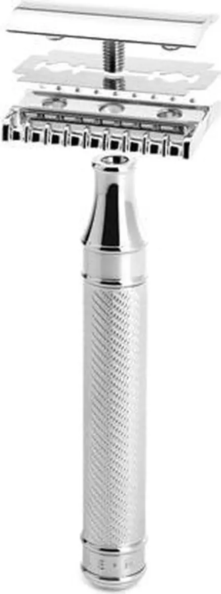 Mühle R41 Grande Klassiek Scheermes - Open kam - Zwart