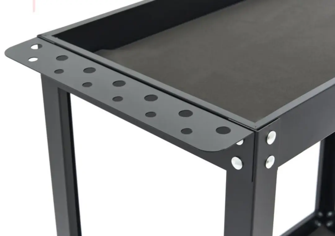 HBM H134454 Verrijdbare Gereedschapswagen 2-Laags - 83,5x34,5x77,5cm - Zwart