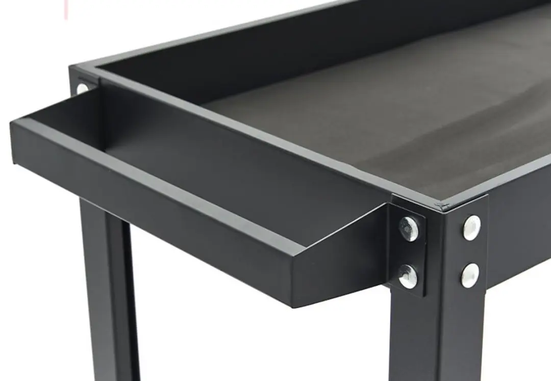 HBM H134454 Verrijdbare Gereedschapswagen 2-Laags - 83,5x34,5x77,5cm - Zwart