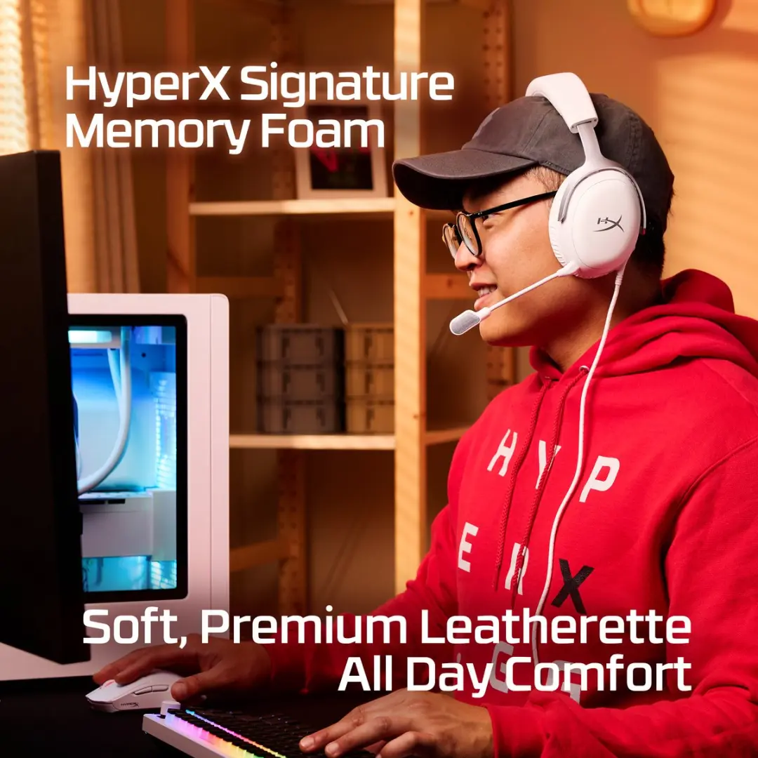 HyperX Cloud III BS7C1AA Gaming Headset - Wit