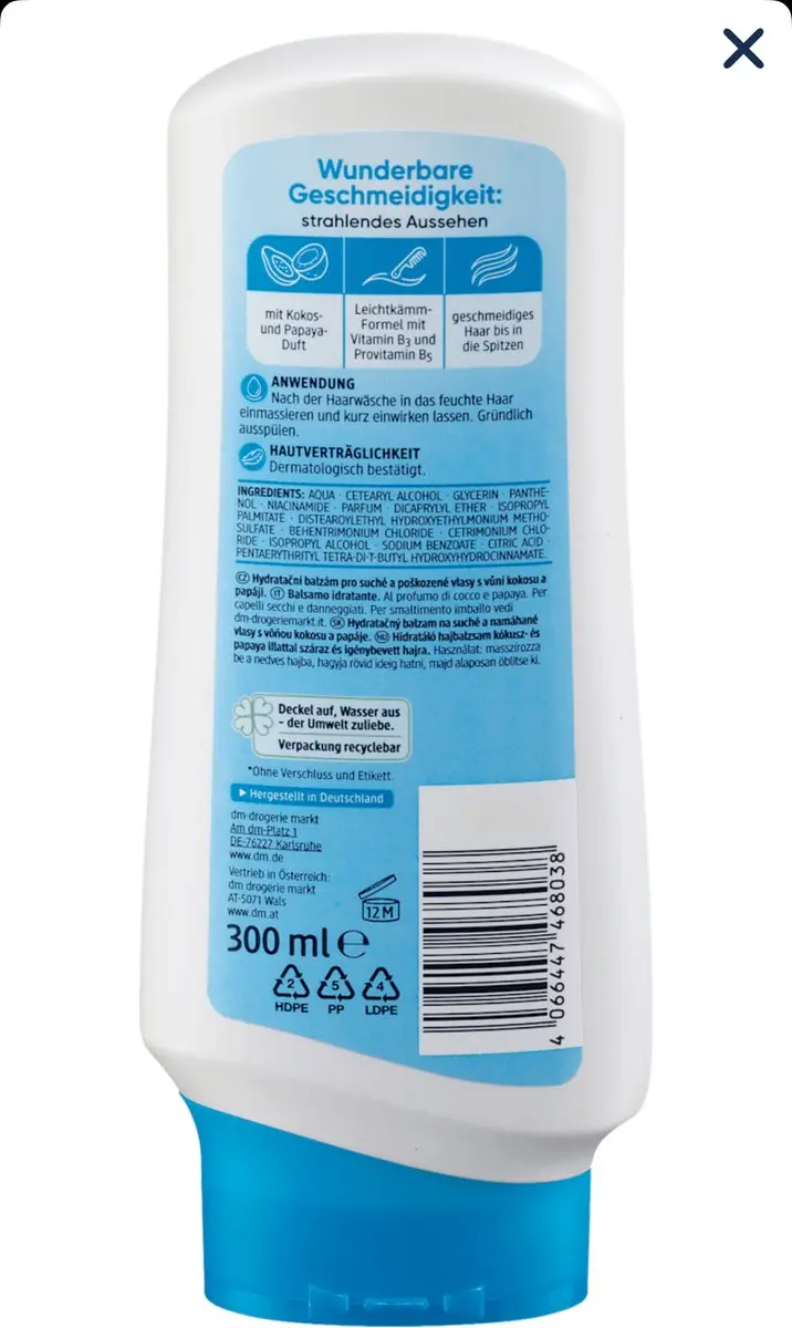 Balea Vochtinbrengende Conditioner 3x300ml