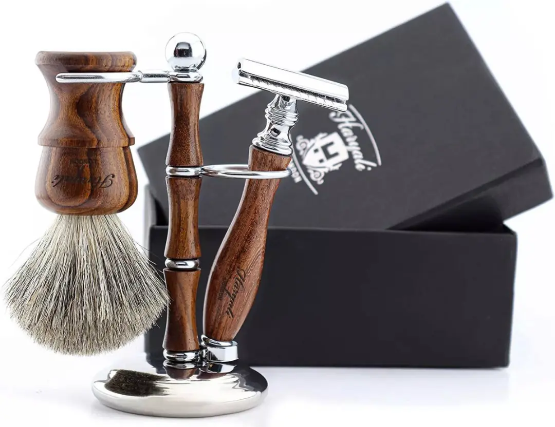 Haryali London Houten Scheerset
