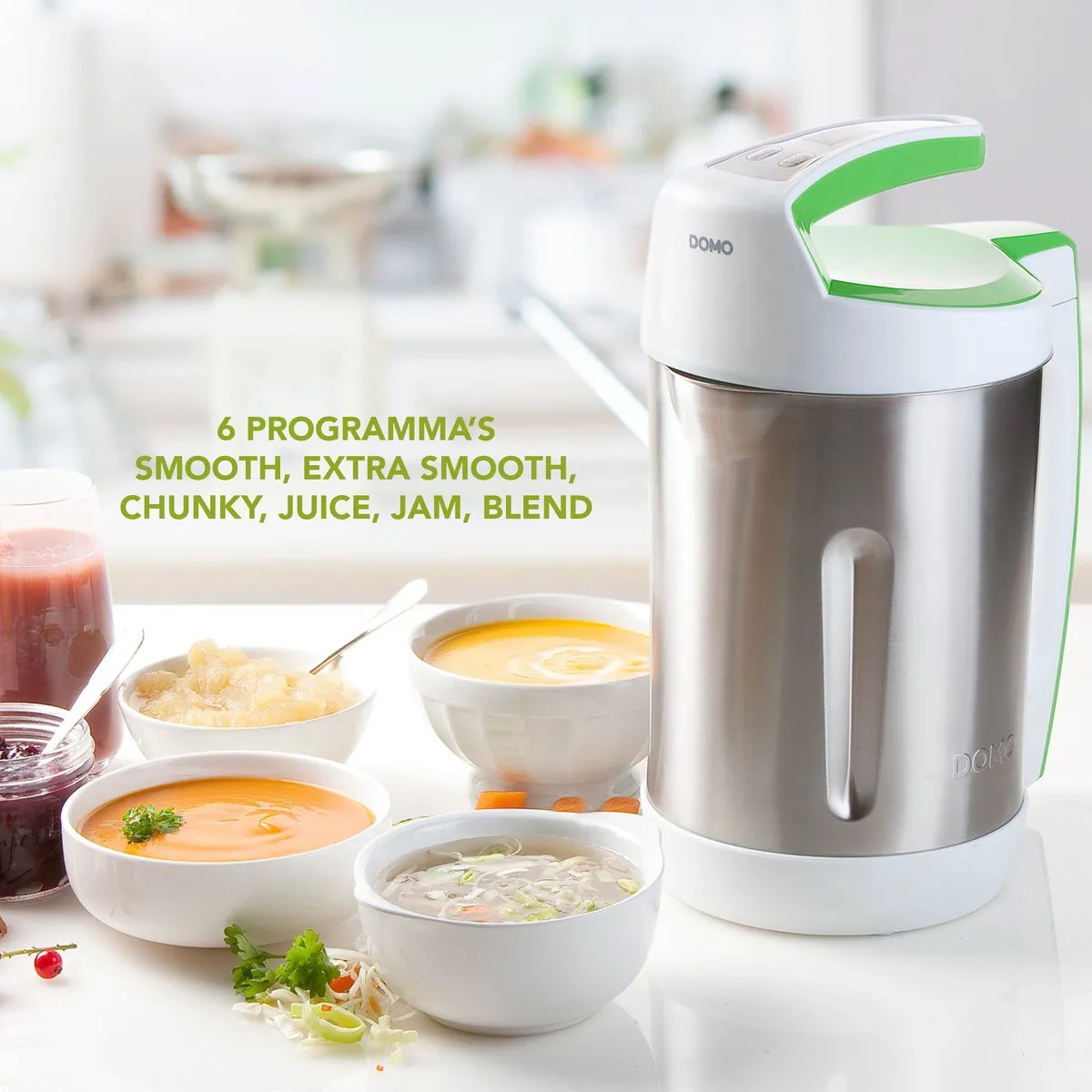 Domo DO705BL Soepmaker 2L - 1000W - 6 Programma's