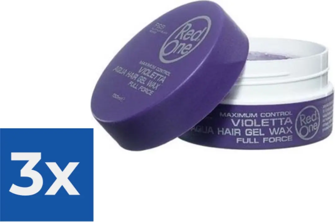 Red One Aqua Hair Gel Wax Quicksilver 450ml