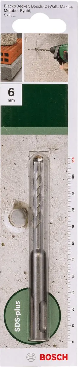 Bosch Hamerboor SDS-plus S2 6x50x110mm - Beton