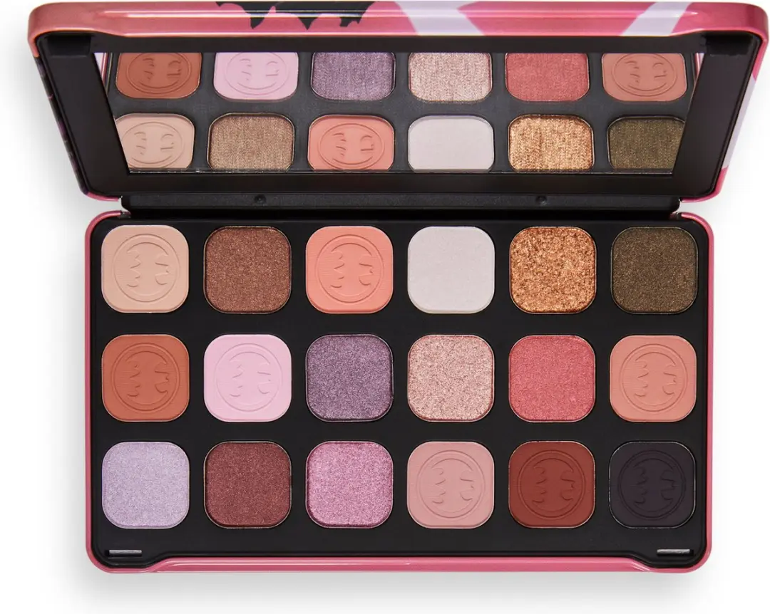 Makeup Revolution x DC Dangerous Love Forever Flawless Palette - 18 Kleuren