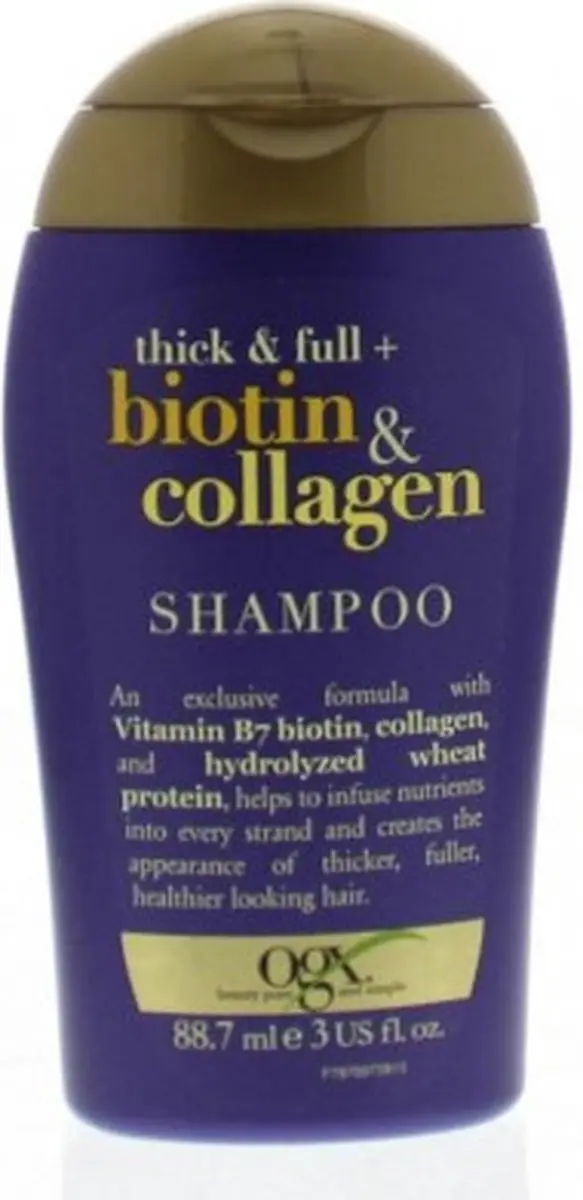OGX Mini Shampoo Thick & Full Biotin & Collagen 89ml - afbeelding 6 van 6