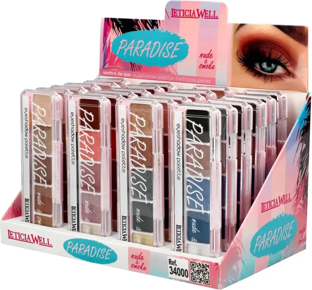LETICIA WELL Paradise Nude & Smoke Oogschaduw Palette 5 Kleuren